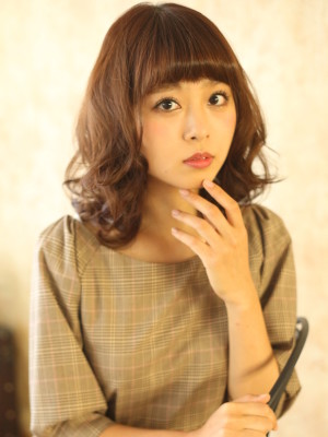 外国人風、アンニュイ、ミディー、ウエーブ