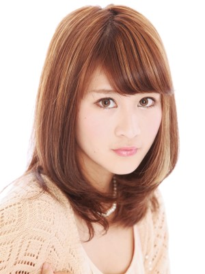 ☆大人女子　ひし形シルエット　小顔ミディアム ☆