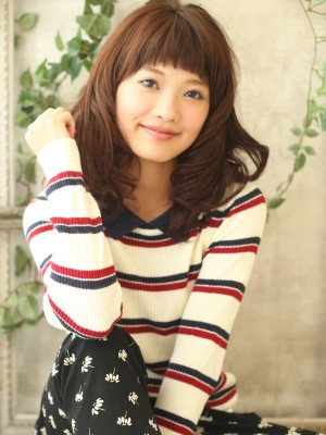 ♪大人かわいい♪マッシュバング♪可愛いカール♪
