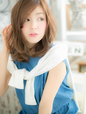 女っぽカジュアル☆抜け感セミディ