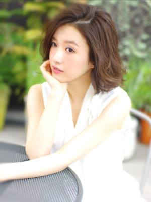 ふんわり大人かわいい今っぽボブ