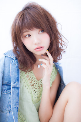 【LOUIMADNA】流　　大人可愛いゆるふわ巻きボブディ