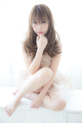ゆるふわ巻き　セミロング