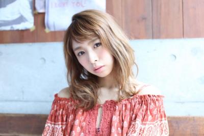 束感前髪×ラフウェーブ