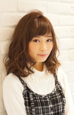 大人可愛いゆるふわミディ