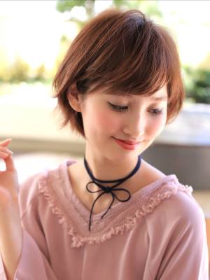 大人かわいいショートボブ