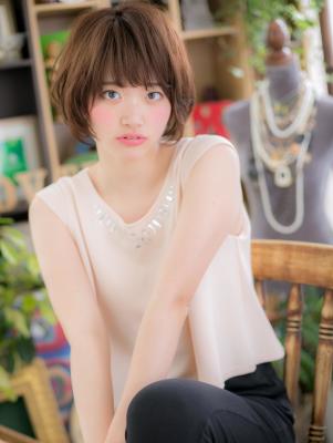 くせ毛風☆フェミニンボブ