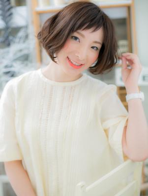 ショートバングがカワイイ☆シフォンボブ