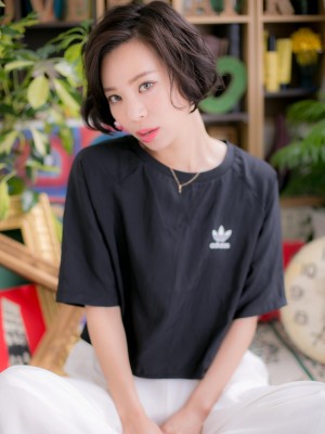 黒髪がso cool ！ラフボブ