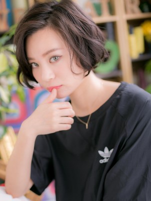 黒髪がso cool ！ラフボブ