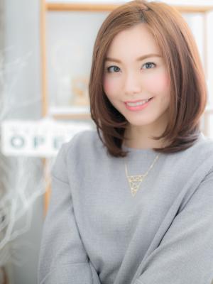 知的＆オシャレな…ノーバングミディ