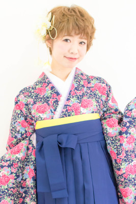 卒業式　袴レンタル着付＋ヘアセット
