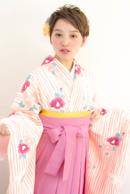 卒業式　袴レンタル着付＋ヘアセット
