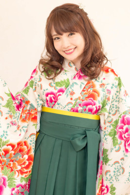 卒業式　袴レンタル着付＋ヘアセット