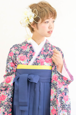 卒業式　袴レンタル着付＋ヘアセット