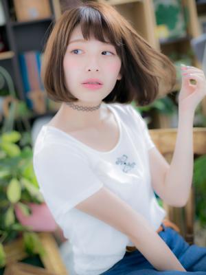 カジュアルフェミニン☆ツヤカールボブ