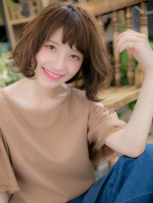 技あり☆カラーでカジュアルボブ