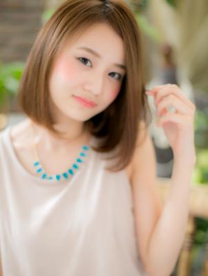 ツヤ色☆ワンレンボブ