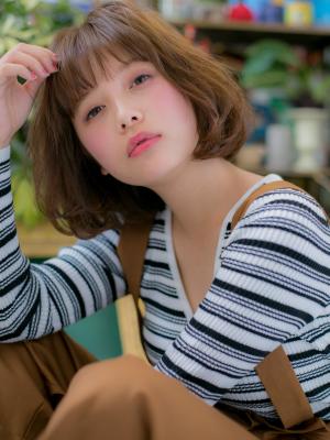 透明感カラーの☆フェアリーボブ