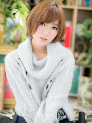 肌質きらり☆ベージュ×ボブ