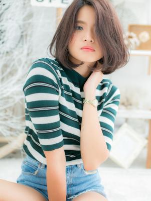 脱力系ふわぼさボブ