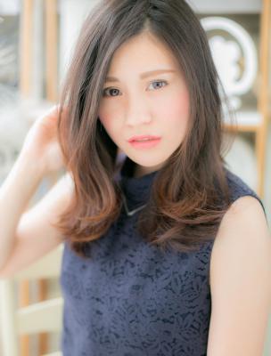 ナチュラルワンカールストレート