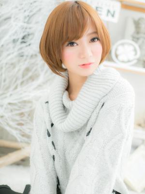 肌質きらり☆ベージュ×ボブ