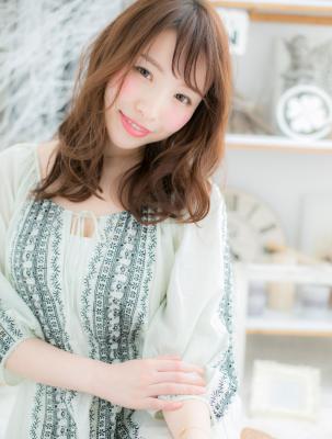 なちゅモテゆるふわパーマ