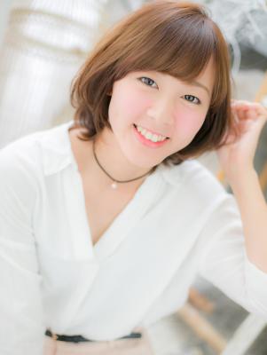 ふんわりナチュラルボブ