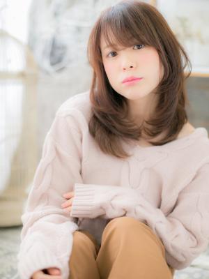 大人かわいい☆うぶバングミディ