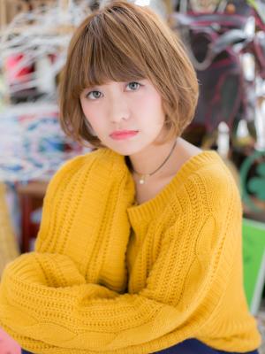 ひし形シルエットの人気ボブ