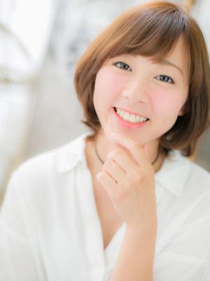 ふんわりナチュラルボブ