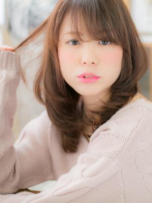 大人かわいい☆うぶバングミディ