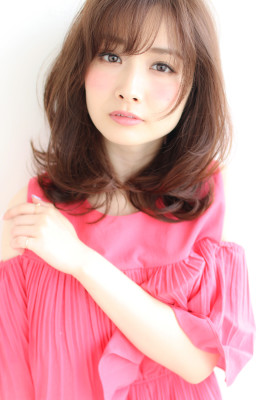 フェミニンな大人ミディアム【H-424】