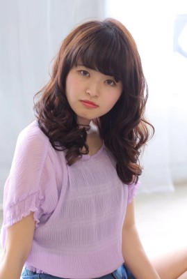 簡単☆巻き髪風ロング