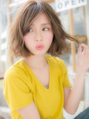 ニュアンスパーマ◎ふわっとミディ