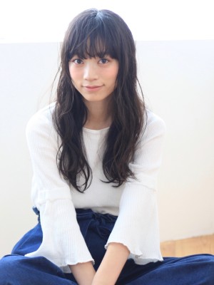 厚めバングヘルシーロング