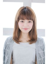 重めの前髪が可愛いうるつやワンカール