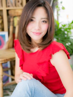 クリアカラーのキレ可愛ミディ