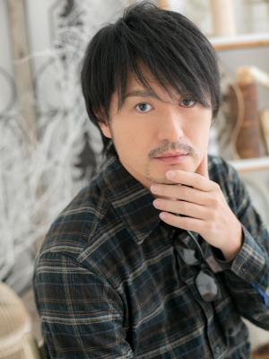 ツーブロック×大人マッシュ