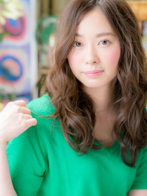 上質ミックスウェーブセミロング