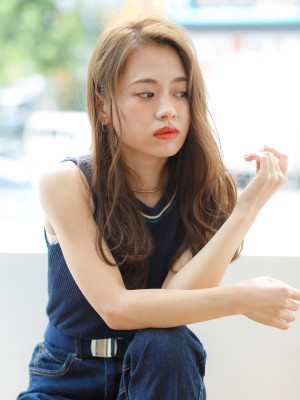 ロングxハニーヘア