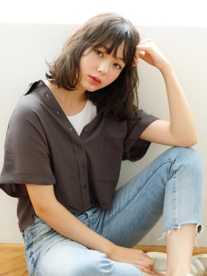 シースルーバングミディ