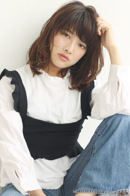 大人ふんわりデジタルパーマ 小顔ロブ