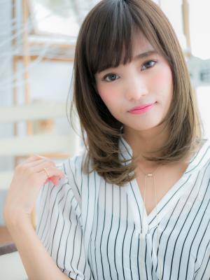 ヌーディストレートで透明感☆