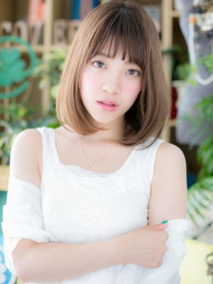 あどけな顔♪小顔シルキーストレート