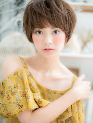 女度高め◎大人かわいい小顔バルーンショート