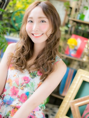 センターパート☆小顔グラマラスカール