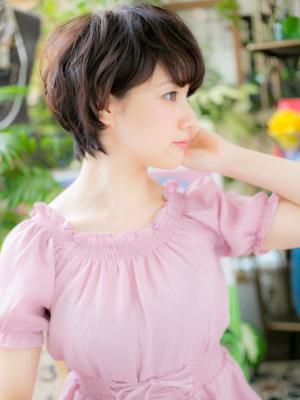 やわらかカール◎アシンメトリーショート