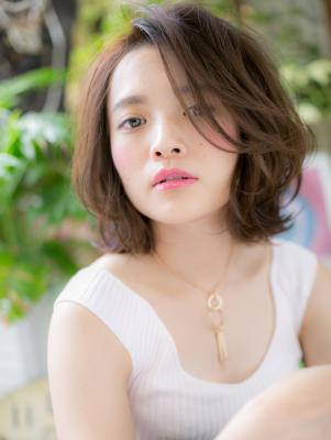 くせ毛風♪ニュアンス前下がりボブ